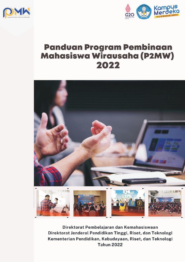 Buku Panduan Program Pembinaan Mahasiswa Wirausaha (P2MW) 2022