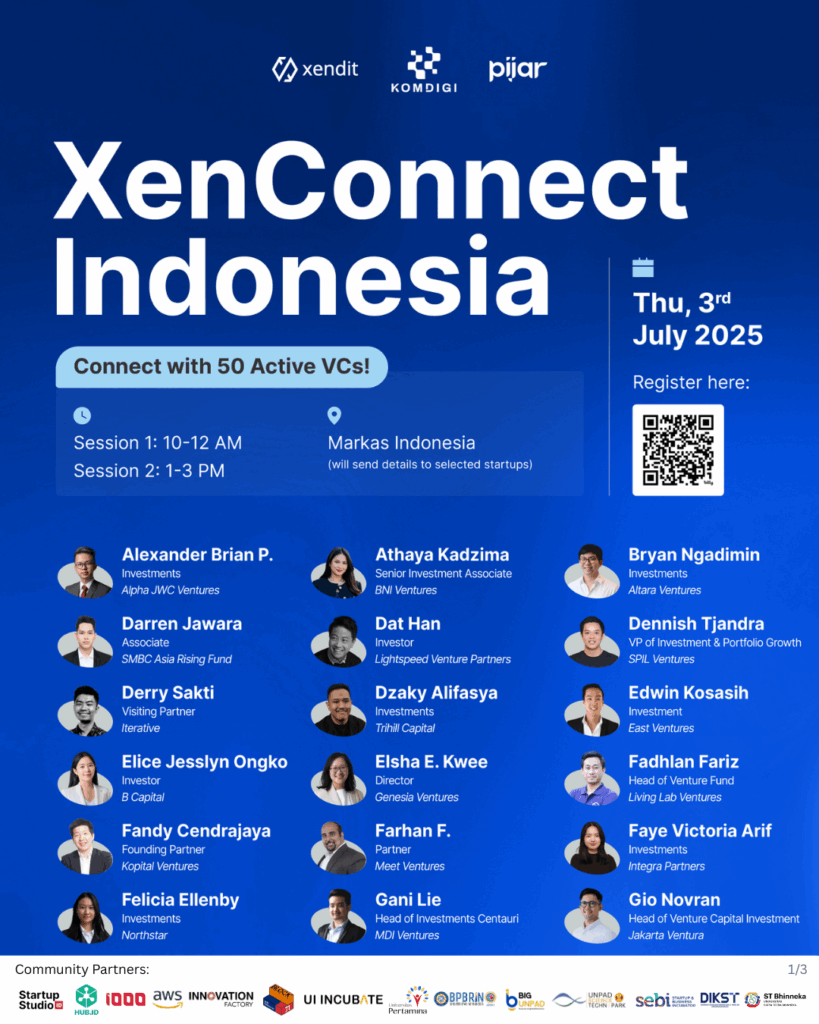 🚀 XenConnect Indonesia: VC-Founder Speed Dating is BACK — and bigger than ever!