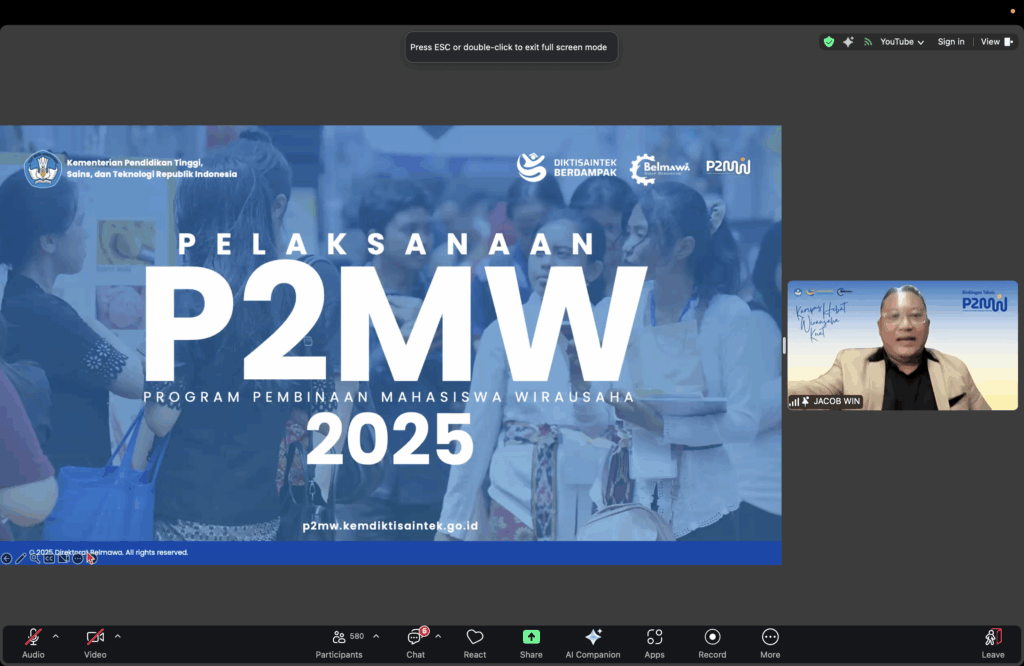 SEBI UMY Hadiri Bimbingan Teknis Program P2MW Belmawa Kemdiktisaintek 2025