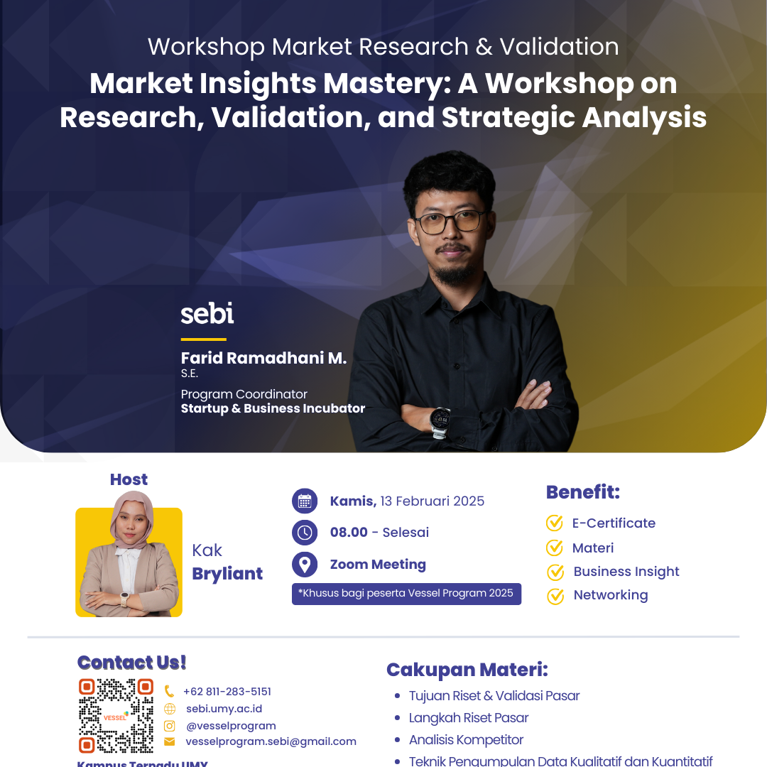Poster Workshop Market Researh & Validation 2025