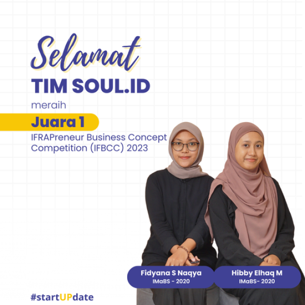 Ucapan Selamat Mahasiswa JuaraPenghargaan IFRAPreneur